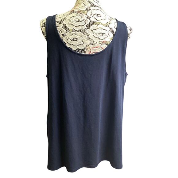 J.Jill Perfect Reversible Tank size 3X black - Picture 3 of 8